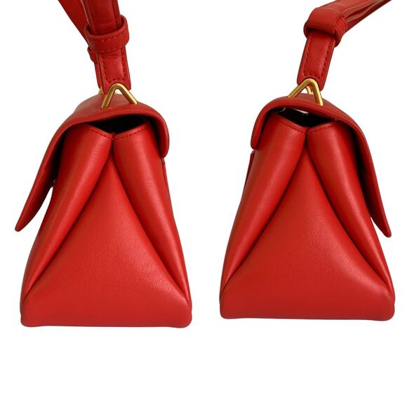 Kate Spade Grace Convertible Shoulder Bag Red Leather Small Flap Shoulder Bag - Picture 6 of 15